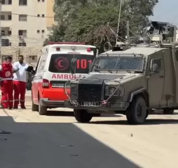 صورة أرشيفية لمحاصرة قوات الاحتلال مستشفى جنين الحكومي.webp