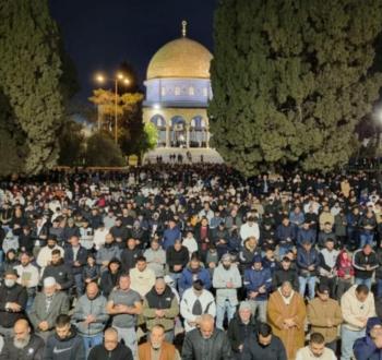 صلاة التراويح في الأقصى