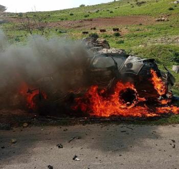 قصف مركبة جنوب لبنان