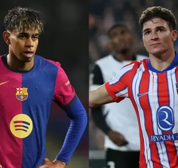 تشكيلة مباراة أتلتيكو مدريد و برشلونة في نصف نهائي كأس الملك
