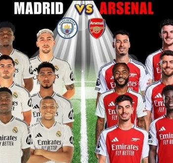 موعد مباراة آرسنال وريال مدريد في دوري أبطال أوروبا 2024-2025