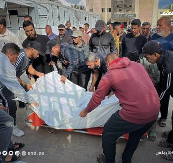 وداع وتشييع شهداء ارتقوا في خانيونس من مستشفى ناصر جنوب قطاع غزة 6.jpg