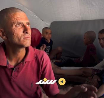 “محمد أبوعمشة” يقاسي مع أسرته ويلات النزوح في ظل شح المساعدات