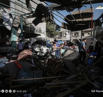 دمار هائل خلفه قصف الاحتلال لمدرسة فهمي الجرجاوي التي تأوي النازحين بمدينة غزة 16.jpg