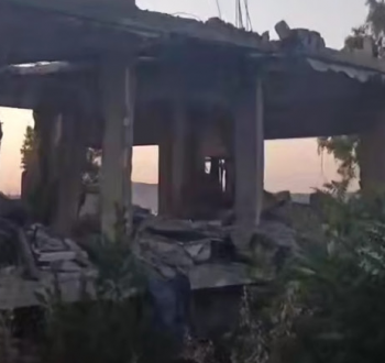 قصف منزل في لبنان