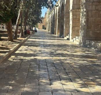 المسجد الاقصى فارغ