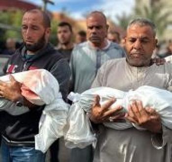 تشييع أطفال شهداء في قطاع غزة