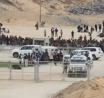 زيارة ويتكوف لمراكز المساعدات