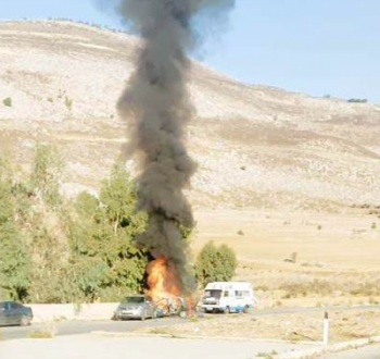 قصف مركبة جنوب لبنان