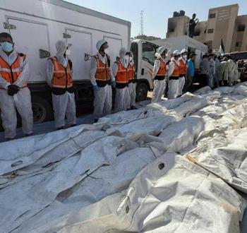 جثامين الشهداء في قطاع غزة