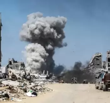 قصف في قطاع غزة.webp