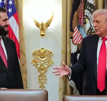 الرئيسان الأمريكي دونالد ترامب والسوري أحمد الشرع