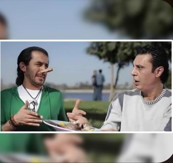 الفنان طارق الأمير (يمين الصورة) من فيلم عسل إسود.jpg