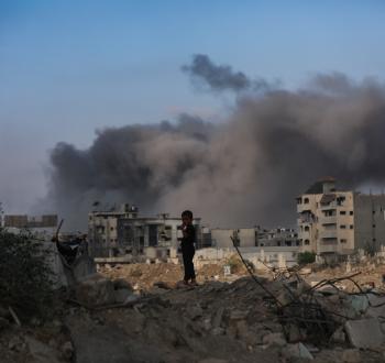 طفل فلسطيني من قطاع غزة
