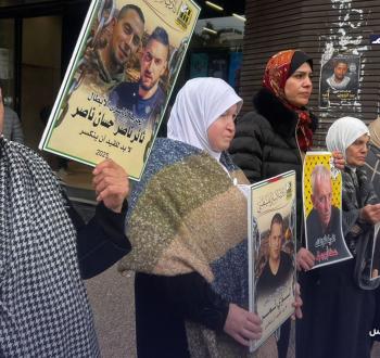 اعتصام وسط نابلس تضامناً مع الأسرى في سجون الاحتلال