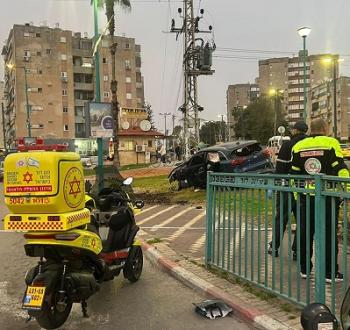إطلاق نار على مركبة في اللد.jpg