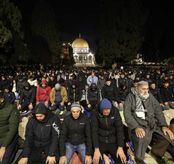 صلاة التراويح في الأقصى