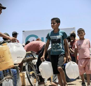 نقص مياه الشرب في غزة