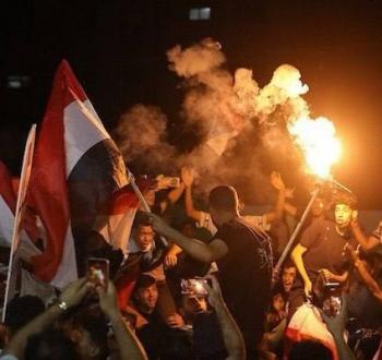 غزة تحتفل بتأهل مصر لدور الـ16 بكأس العالم
