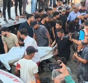 نقل شهداء في غزة
