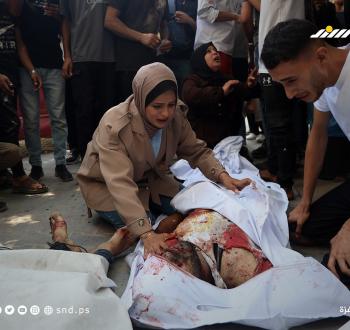 فلسطينيون يودّعون أحبّتهم في مستشفى الشفاء بمدينة غزة بعدما استشهدوا في هجوم إسرائيلي3.jpg
