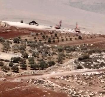 تجريف أراضي بلدة دوما في الضفة