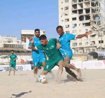 الصداقة ونماء إلى نهائي البطولة الشاطئية بغزة
