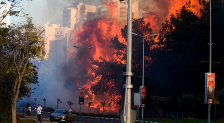 الحرائق في إسرائيل