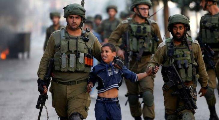 صورة أرشيفية لاعتقال طفل فلسطيني