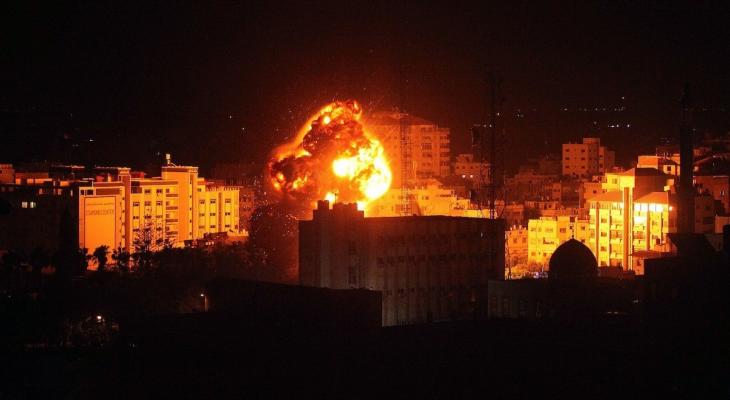 قصف إسرائيلي  على غزة