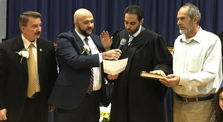 القاضي عبد المجيد عبد الهادي يؤدي اليمين القانونية