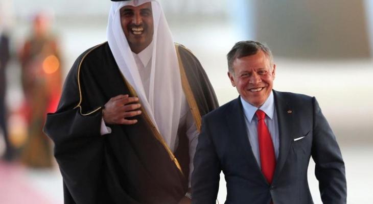 أمير قطر وملك الأردن