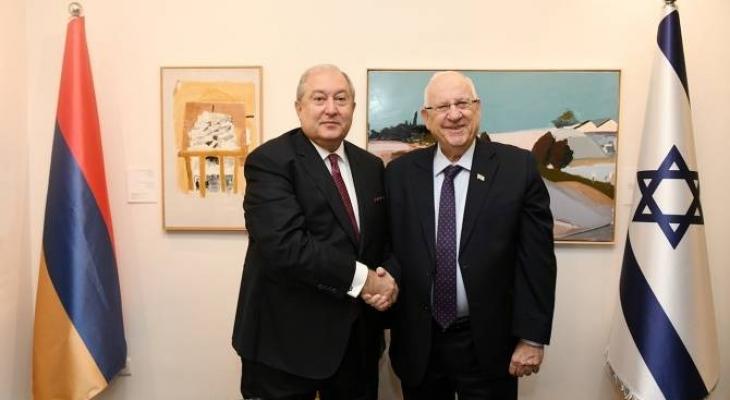 الرئيس الإسرائيلي و الرئيس الأرميني.jpg