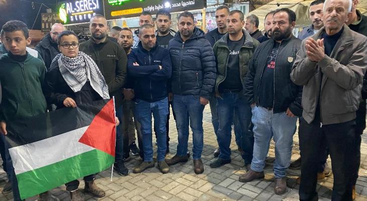 وقفة دعم وإسناد للأسرى والقدس في جنين