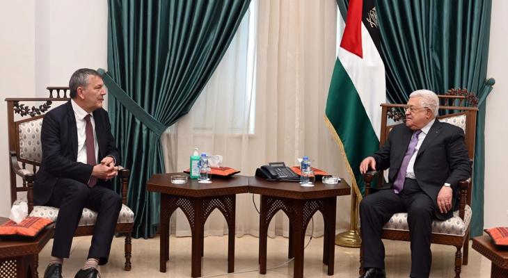 لقاء الرئيس عباس بـ فيليب لازاريني