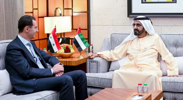 الرئيس السوري في الإمارات