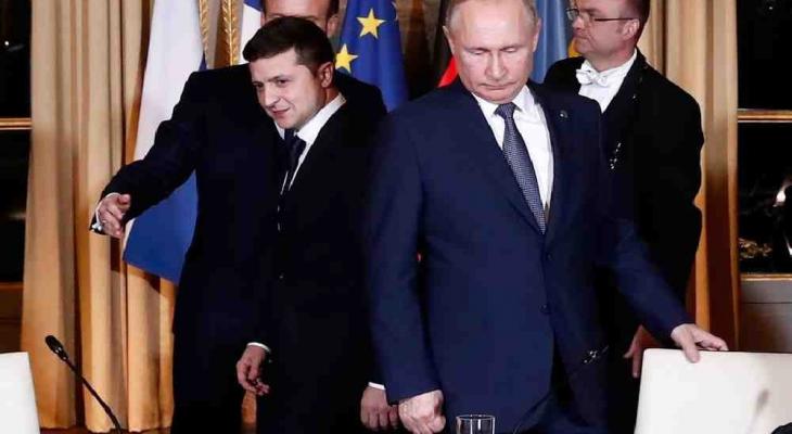 الرئيسان الروسي (يمين) والأوكراني (يسار).jpg