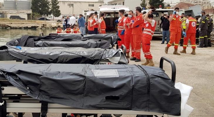 ضحايا غرق مركب طرابلس في لبنان