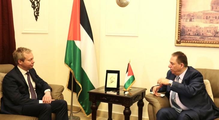 سفير فلسطيني في لقاء مبعوث الاتحاد الأوروبي