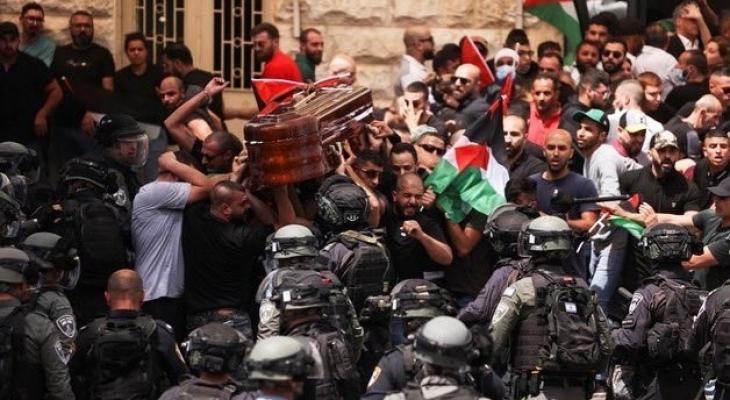 اعتداء الاحتلال على جنازة شيرين أبو عاقلة