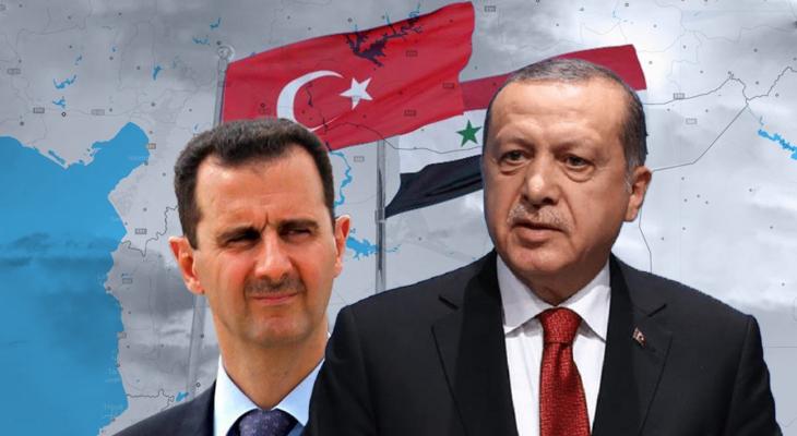 الرئيس التركي رجب أردوغان (يمين) والسوري بشار الأسد (يسار).jpg