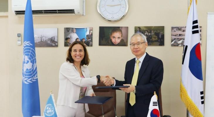 كوريا تدعم تعليم اللاجئين الفلسطينيين بالأردن