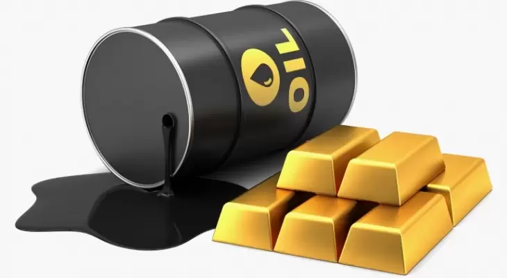 انخفاض سعر النفط وراتفاع الذهب.webp