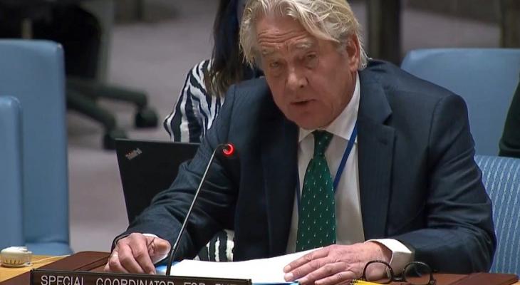 منسق الأمم المتحدة الخاص لعملية السلام في الشرق الأوسط تور وينسلاند