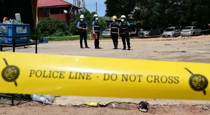 شرطة تايلاند من مكان الحادث.webp