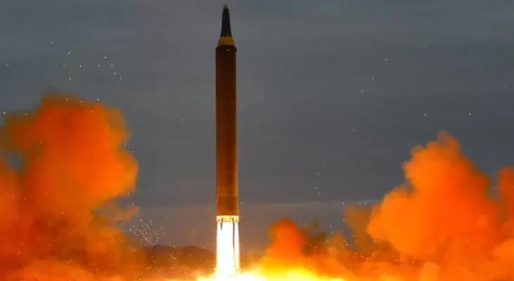 تجربة إطلاق كوريا الشمالية لصاروخ باليستي.webp