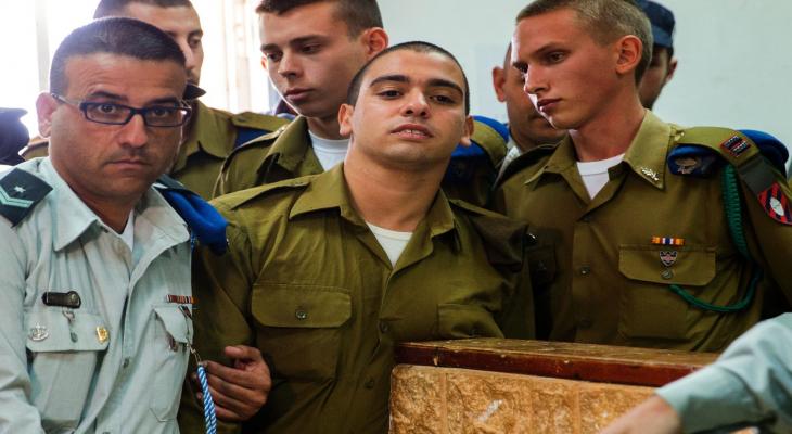 خلال محاكمة جندي إسرائيلي أعدم فلسطينيا من الخليل.jpg