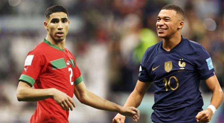 تشكيلة مباراة فرنسا والمغرب في نصف نهائي كأس العالم  قطر 2022