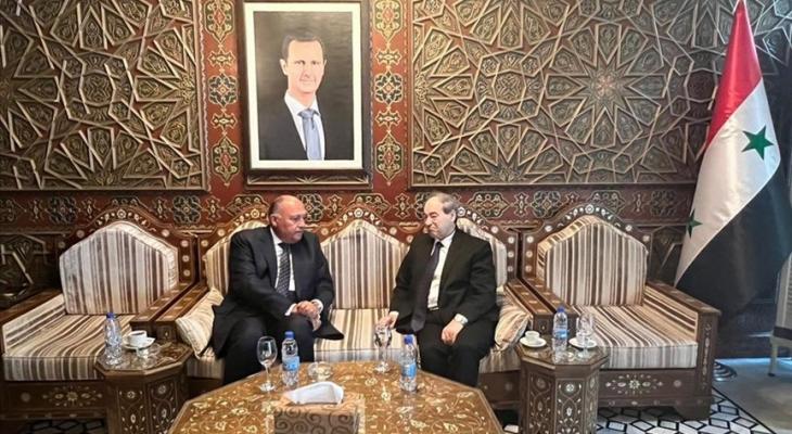 وزير خارجية مصر في دمشق