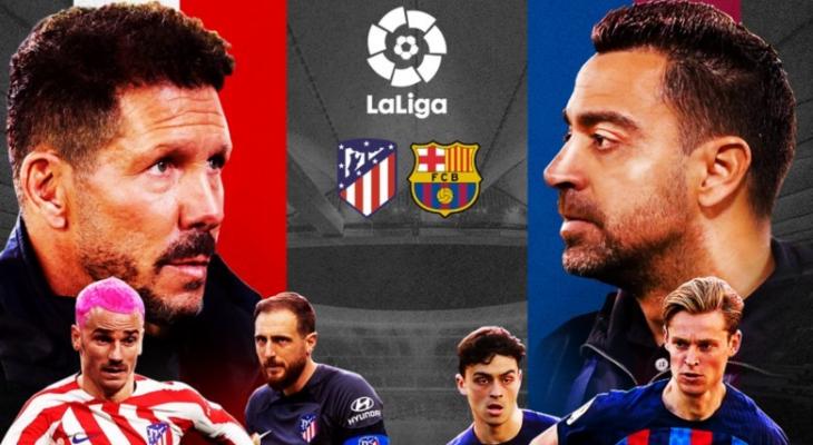 تشكيلة مباراة برشلونة وأتلتيكو مدريد والقنوات الناقلة